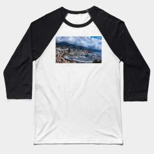 Captivating Monaco: A Cityscape View Baseball T-Shirt